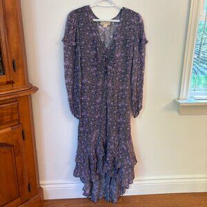 Band of Gypsies Purple Midi Dress Size S